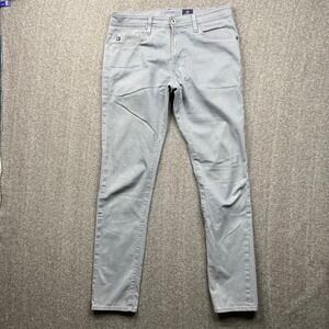 AG Adriano Goldschmied Tellis Pants Mens 32x34 Blue Fits 33x33 Houndstooth